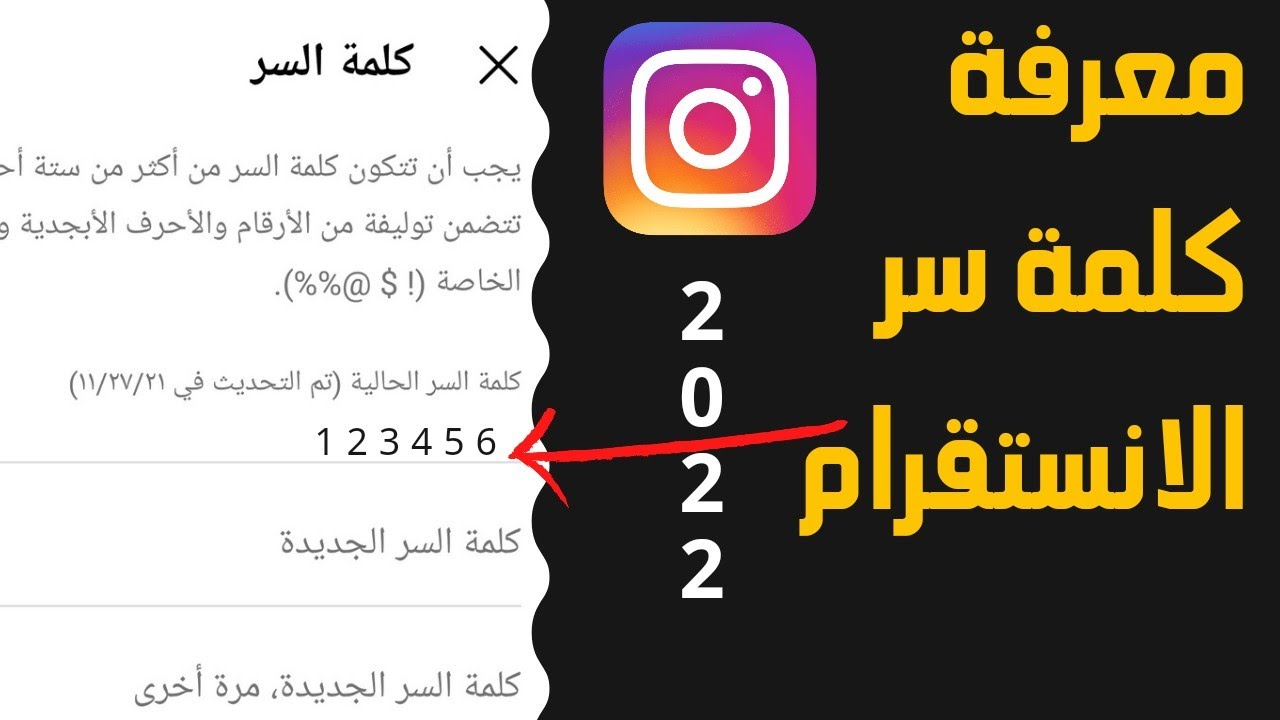 معرفة كلمة سر الانستقرام وهو مفتوح